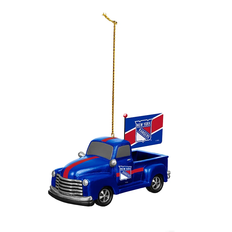 New York Rangers 3" Rally Truck Two-Piece Ornament Set