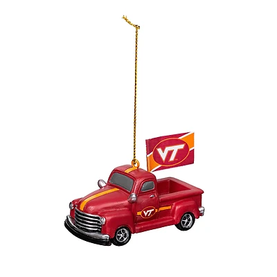 Virginia Tech Hokies 3" Rally Truck Two-Piece Ornament Set