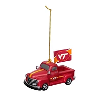 Virginia Tech Hokies 3" Rally Truck Two-Piece Ornament Set