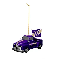 Washington Huskies 3" Rally Truck Two-Piece Ornament Set