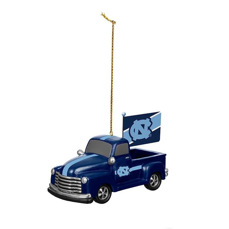 North Carolina Tar Heels 3" Rally Truck Two-Piece Ornament Set