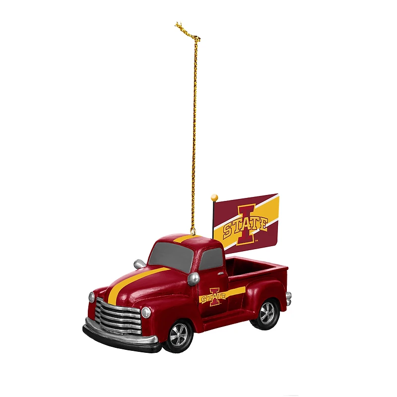 Iowa State Cyclones 3" Rally Truck Two-Piece Ornament Set