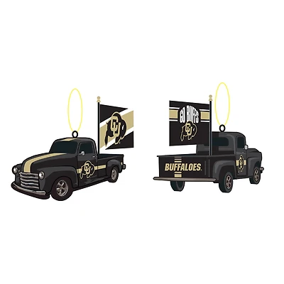 Colorado Buffaloes 3" Rally Truck Two-Piece Ornament Set