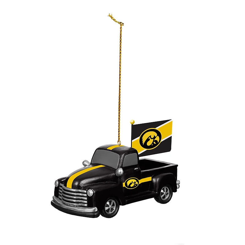 Iowa Hawkeyes 3" Rally Truck Two-Piece Ornament Set