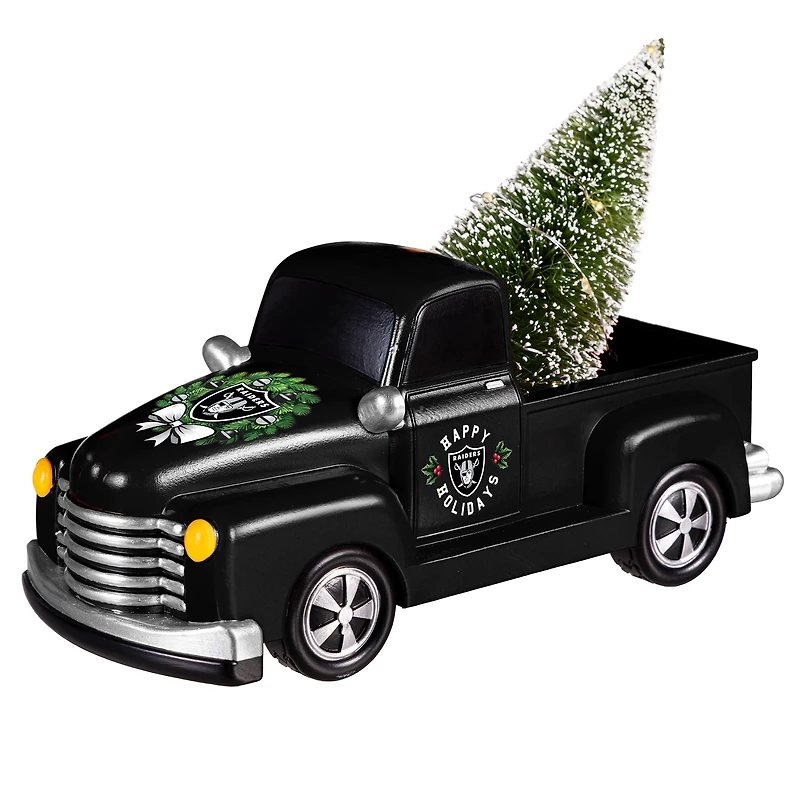 Las Vegas Raiders 9" Holiday Rally Truck LED Statue