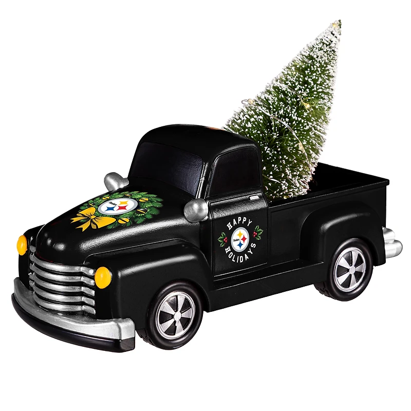 Pittsburgh Steelers 9" Holiday Rally Truck LED Statue