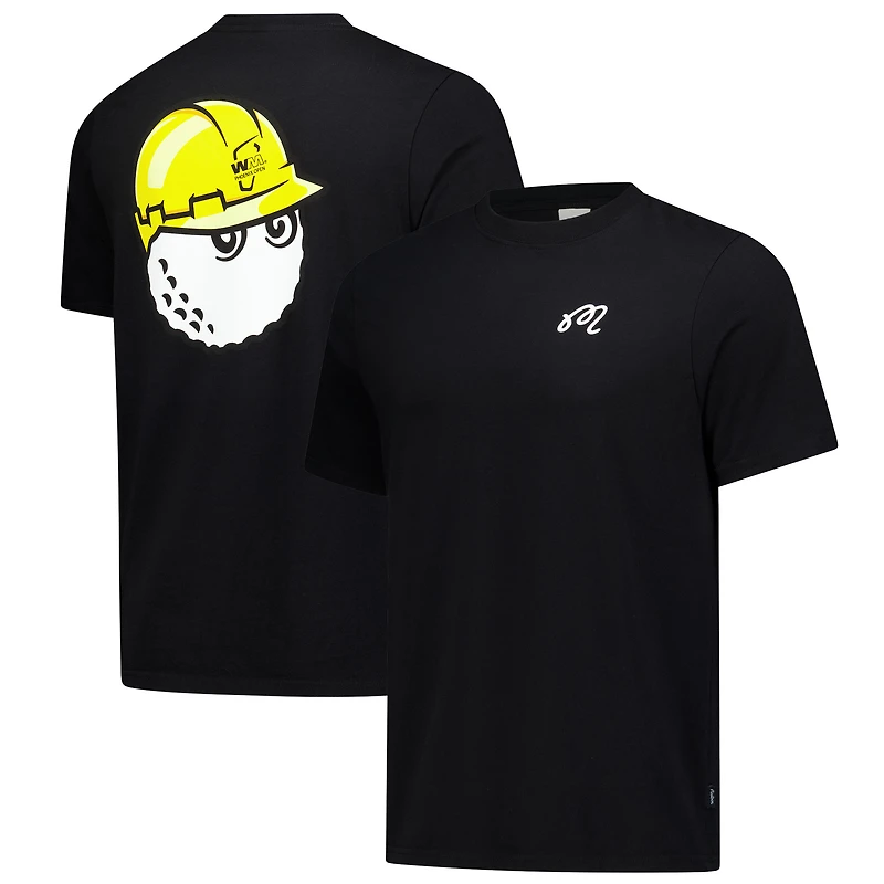 Unisex Malbon Golf Black WM Phoenix Open Safety Buckets Bermuda T-Shirt