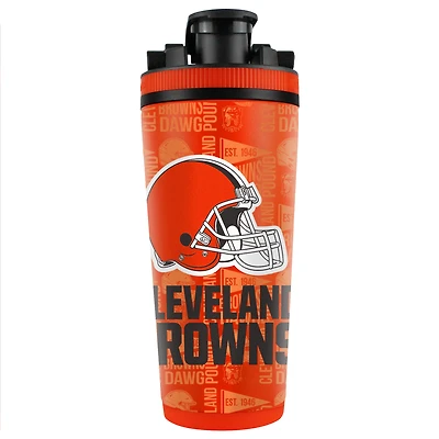 WinCraft Cleveland Browns 26oz. 4D Stainless Steel Shaker Bottle