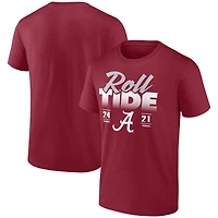 Men's Crimson Alabama Crimson Tide vs. Georgia Bulldogs 2025 Score T-Shirt