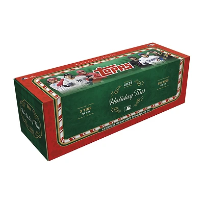 2025 Topps Holiday Baseball Factory Sealed 3 Tin Case
