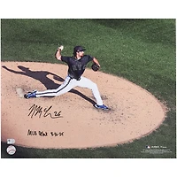 Nolan McLean New York Mets Autographed 16" x 20" MLB Debut Pitching Photograph with "MLB Debut 8-16-25" Inscription