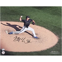Nolan McLean New York Mets Autographed 16" x 20" MLB Debut Pitching Photograph