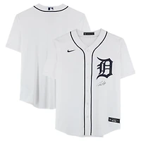 Max Clark Detroit Tigers Autographed White Nike Replica Jersey