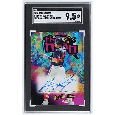 Austin Riley Atlanta Braves Autographed 2020 Topps Finest The Man #FTMA-AR #16/50 SGC Authenticated 9.5 Card