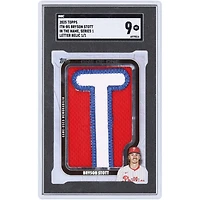 Bryson Stott Philadelphia Phillies 2025 Topps In The Name Letter "T" Tri-Color Relic #ITN-BS #1/1 SGC Authenticated 9 Card