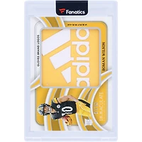 Roman Wilson Pittsburgh Steelers 2024 Panini Immaculate Collection Rookie Gloves "adidas" Brand Logo Dual-Color Relic #RJL-RWN #1/15 Rookie Card