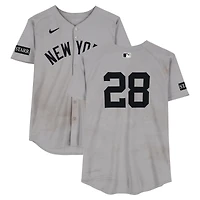 Austin Wells New York Yankees Game-Used #28 Gray Nike Jersey vs. Houston Astros on September 4, 2025