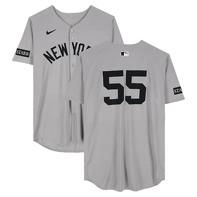 Carlos Rodón New York Yankees Game-Used #55 Gray Nike Jersey vs. Chicago White Sox on August 29, 2025 - 6 IP, ER, 5 K, W