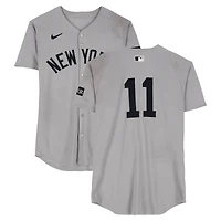 Anthony Volpe New York Yankees Game-Used #11 Gray Nike Jersey vs. Houston Astros on September 4, 2025