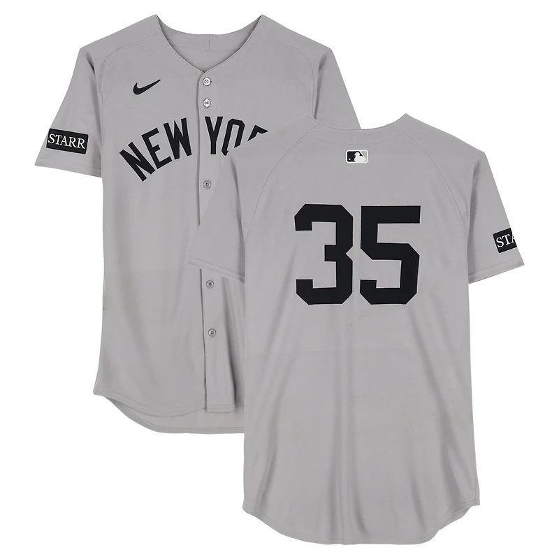 Cody Bellinger New York Yankees Game-Used #35 Gray Nike Jersey vs. Houston Astros on September 4, 2025