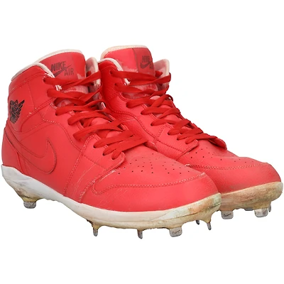 Jarren Duran Boston Red Sox Game-Used Red Jordan Brand Cleats vs. Pittsburgh Pirates on August 31, 2025