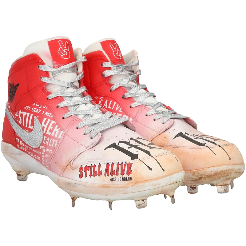 Jarren Duran Boston Red Sox Game-Used Red Jordan Brand Cleats vs. Miami Marlins on August 17, 2025