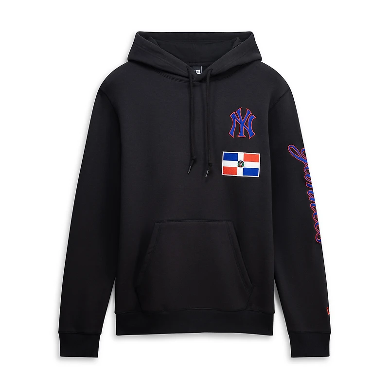 Men's New Era Black New York Yankees Dominican Republic Country Flag Hoodie