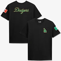 Men's New Era Black Los Angeles Dodgers Mexico Country Flag T-Shirt