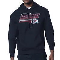 Men's Starter Navy Colorado Avalanche Logo Push Fleece Hoodie