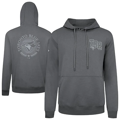 Men's Levelwear Gray Toronto Blue Jays Podium Valiant Hoodie