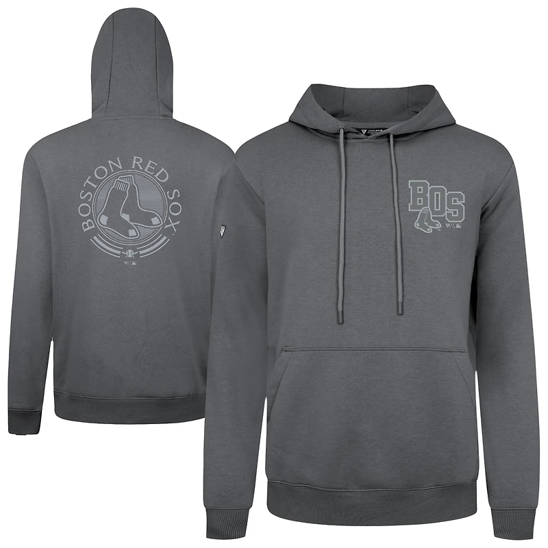 Men's Levelwear Gray Boston Red Sox Podium Grain Hoodie