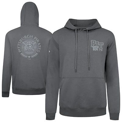 Men's Levelwear Gray Pittsburgh Pirates Podium Grain Hoodie