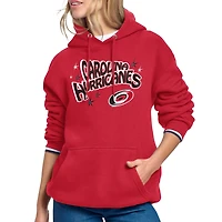 Women's Starter Red Carolina Hurricanes Fireworks Fleece Hoodie