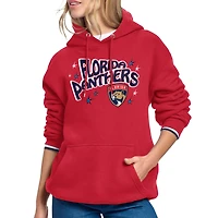 Women's Starter Red Florida Panthers Fireworks Fleece Hoodie
