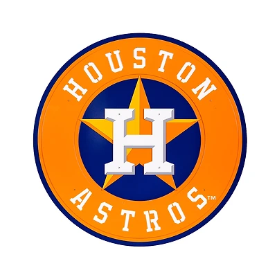 Houston Astros 23" Layered Metal Wall Art Sign