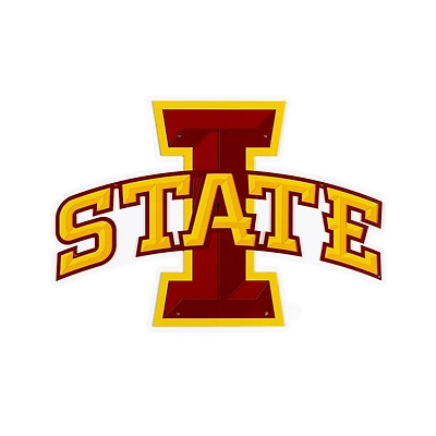 Iowa State Cyclones 23" Layered Metal Wall Art Sign
