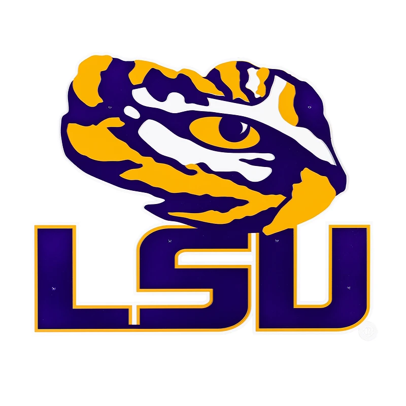 LSU Tigers 23" Layered Metal Wall Art Sign