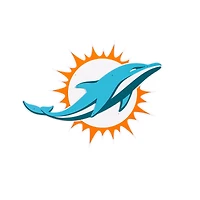 Miami Dolphins 23" Layered Metal Wall Art Sign