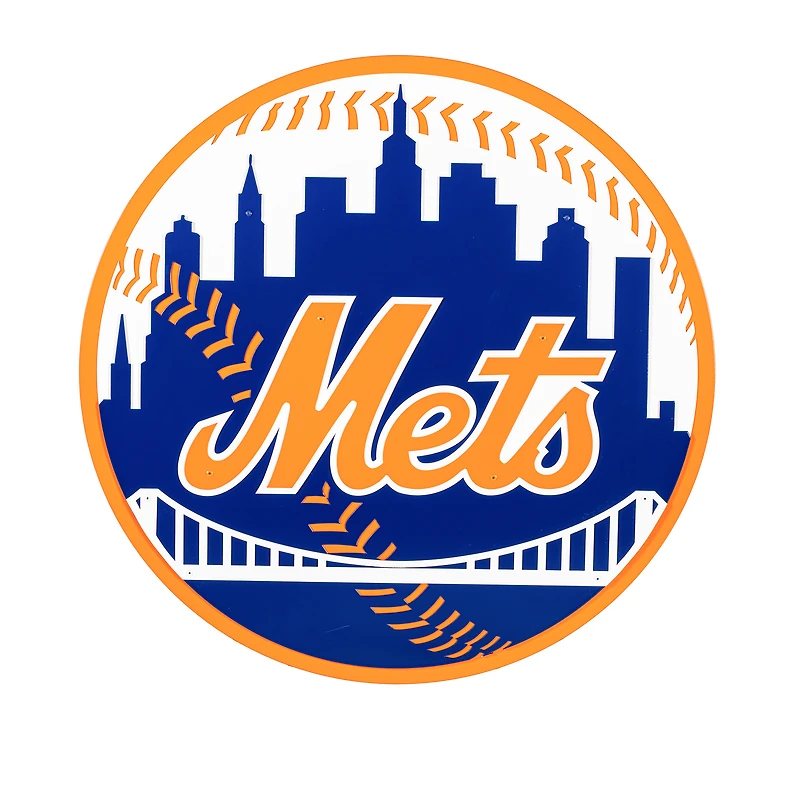 New York Mets 23" Layered Metal Wall Art Sign