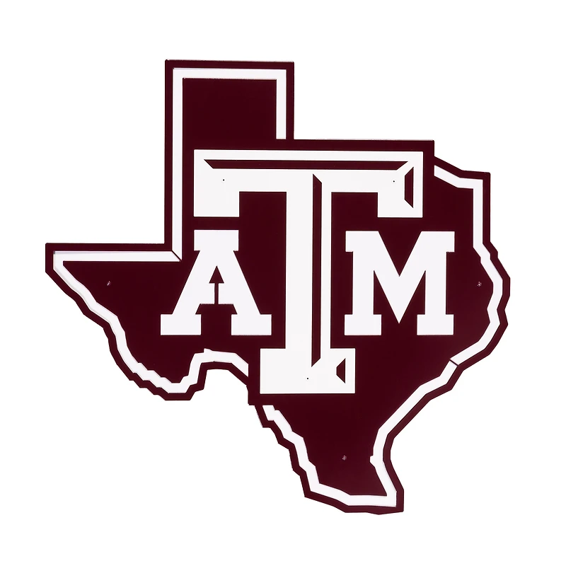 Texas A&M Aggies 23" Layered Metal Wall Art Sign