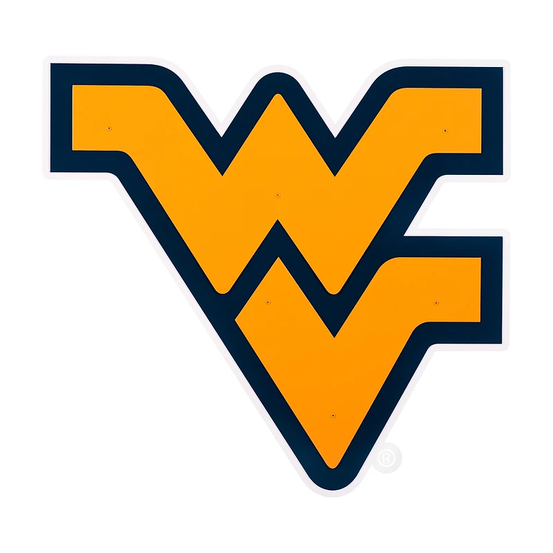 West Virginia Mountaineers 23" Layered Metal Wall Art Sign
