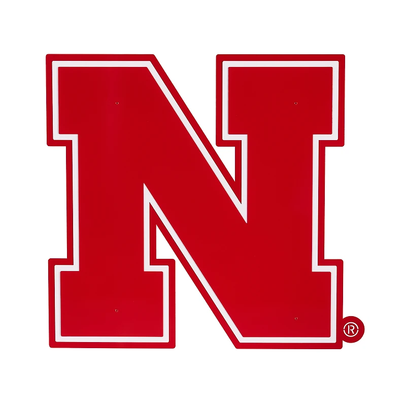 Nebraska Huskers 23" Layered Metal Wall Art Sign
