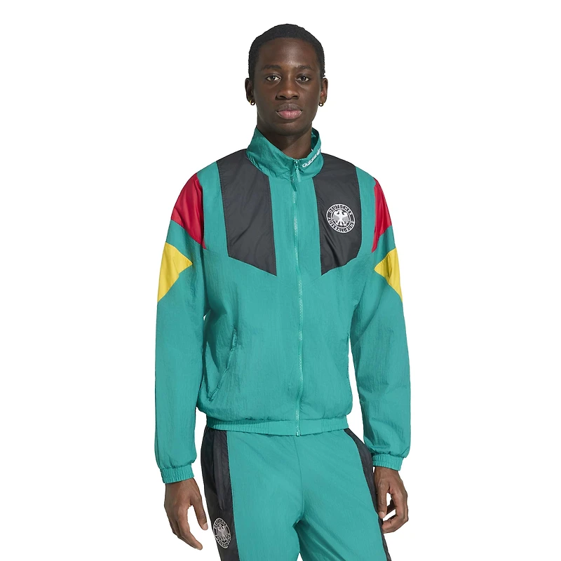 Men's adidas Green Germany National Team EQT Full-Zip Track Top