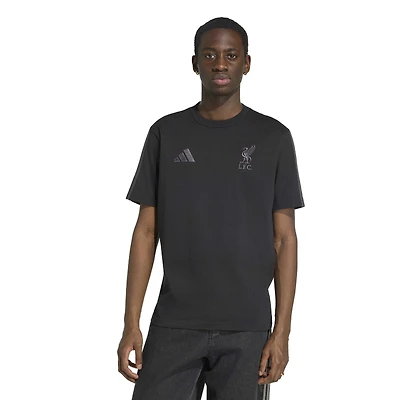 Men's adidas Black Liverpool DNA Alphaskin T-Shirt