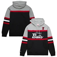 Men's Mitchell & Ness  Black/Gray Chicago Bulls Head Coach Hoodie