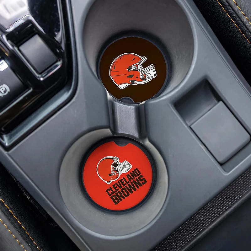 Cleveland Browns Ceramic Car Coaster Four-Piece Set