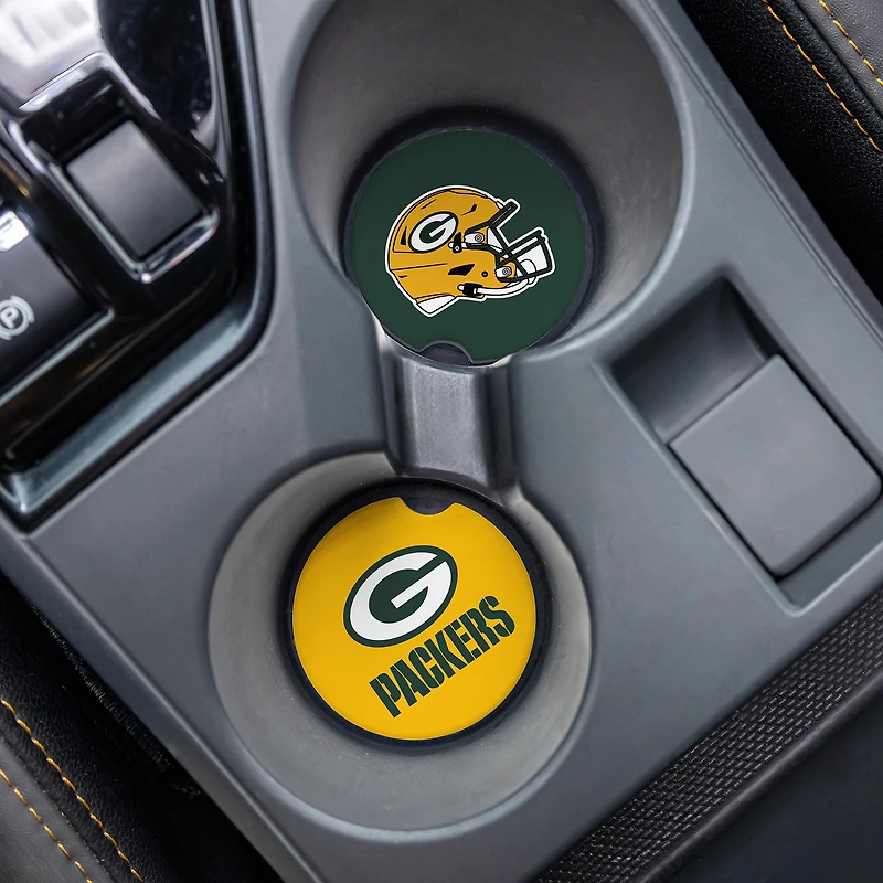 Green Bay Packers Ceramic Car Coaster Four-Piece Set
