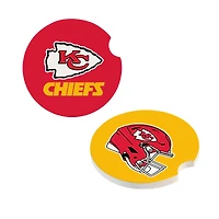 Kansas City Chiefs Ceramic Car Coaster Four-Piece Set