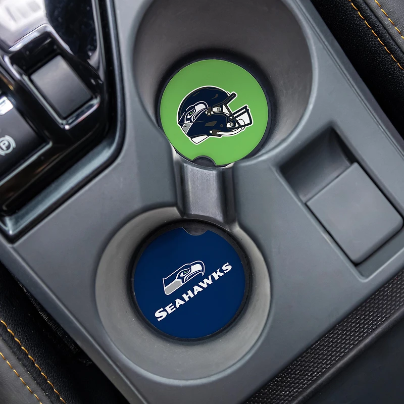Seattle Seahawks Ceramic Car Coaster Four-Piece Set