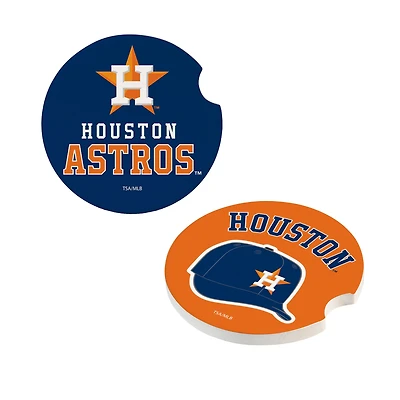 Houston Astros Ceramic Car Coaster Four-Piece Set
